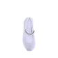 White Polyurethane Ballet Flats