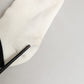 White Black Cotton Ankle Length DG Logo Socks