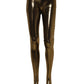 Gold Metallic Leggings Pantyhose Stockings Socks