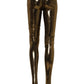 Gold Metallic Leggings Pantyhose Stockings Socks