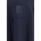 Blue Polyamide Casual Pants