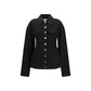 Black Wool Oves Aries Coat