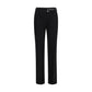 Black Viscose Casual Pants