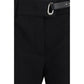 Black Viscose Casual Pants