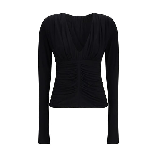 Black Viscose Dress Shirt