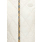 White Polyester Sleeveless Jacket