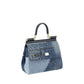 Blue Cotton Handbag