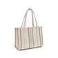 Beige Cotton Shoulder Bag