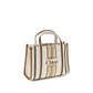 Beige Cotton Shoulder Bag