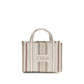 Beige Cotton Shoulder Bag