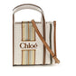 Beige Cotton Shoulder Bag