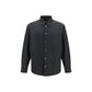 Black Polyester Pattern Shirt