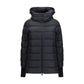 Black Polyester Full-Length Jacket