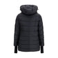Black Polyester Full-Length Jacket