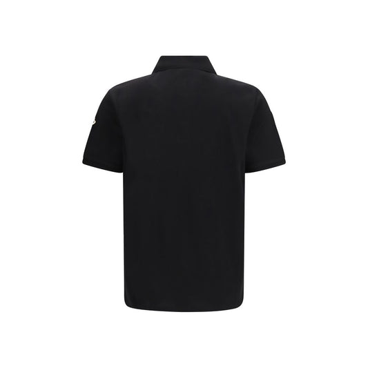 Black Cotton Polo Shirt