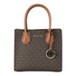MICHAEL KORS Mercer 35S1GM9M2B Medium Logo And Leather Accordion Crossbody Bag In Brown