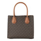 MICHAEL KORS Mercer 35S1GM9M2B Medium Logo And Leather Accordion Crossbody Bag In Brown