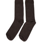 Dark Brown Cotton Over The Calf Accessory Socks