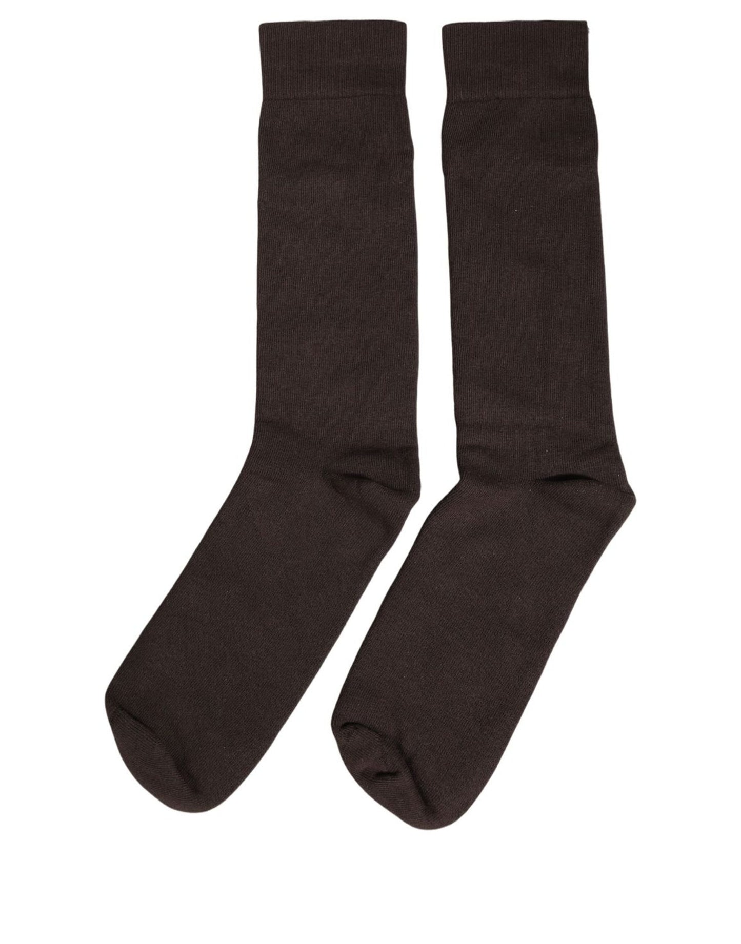 Dark Brown Cotton Over The Calf Accessory Socks