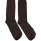 Dark Brown Cotton Over The Calf Accessory Socks