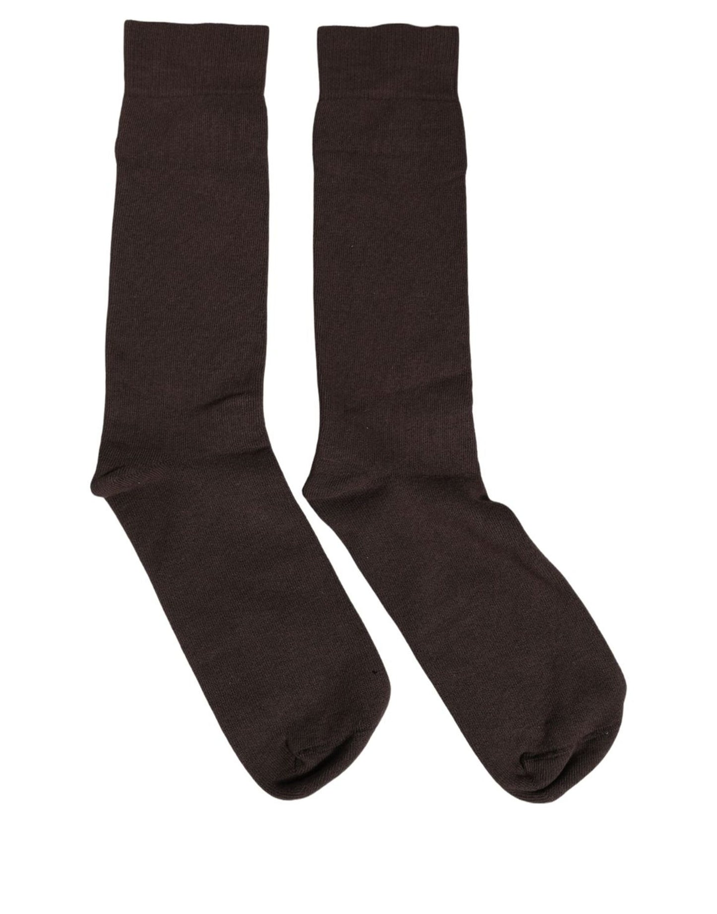Dark Brown Cotton Over The Calf Accessory Socks