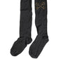 Dark Gray Wool Over The Calf Knee High Accessory Socks