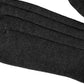 Dark Gray Wool Logo Calf Long Ribbed Accessory Socks