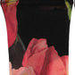 Black Pink Floral Tulip Nylon Stockings Socks