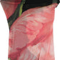 Black Pink Floral Tulip Nylon Stockings Socks
