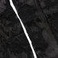 Black Floral Nylon Stretch Over The Calf Socks
