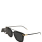 Black DG4327F Double Bridge Square Frame Sunglasses
