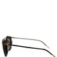 Black DG4327F Double Bridge Square Frame Sunglasses