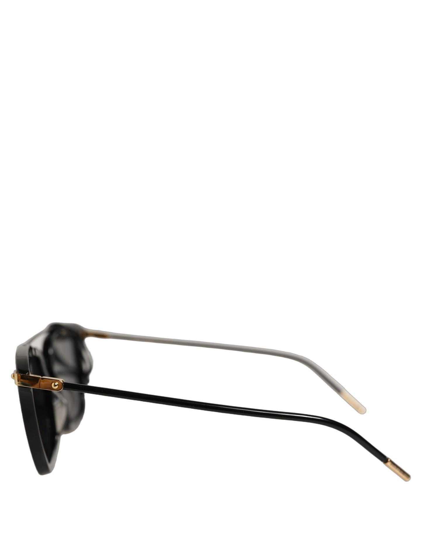 Black DG4327F Double Bridge Square Frame Sunglasses