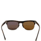 Brown DG4305 Striped Acetate Frame Eyewear Sunglasses