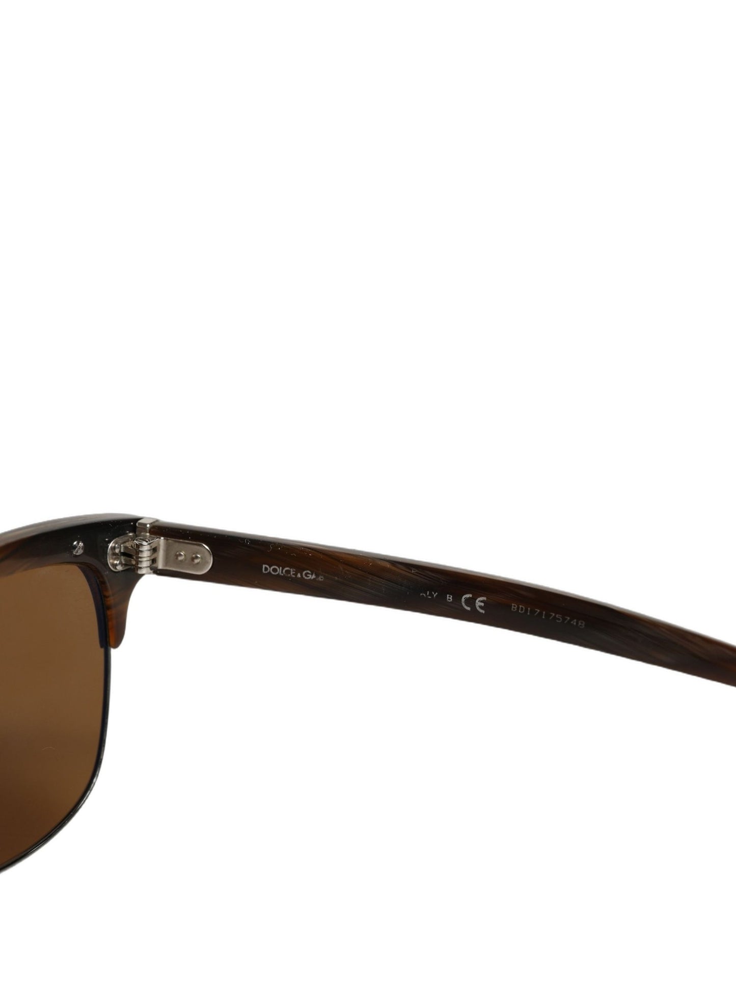 Brown DG4305 Striped Acetate Frame Eyewear Sunglasses
