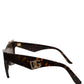 Brown DG4434 Accent Havana Acetate Frame Sunglasses