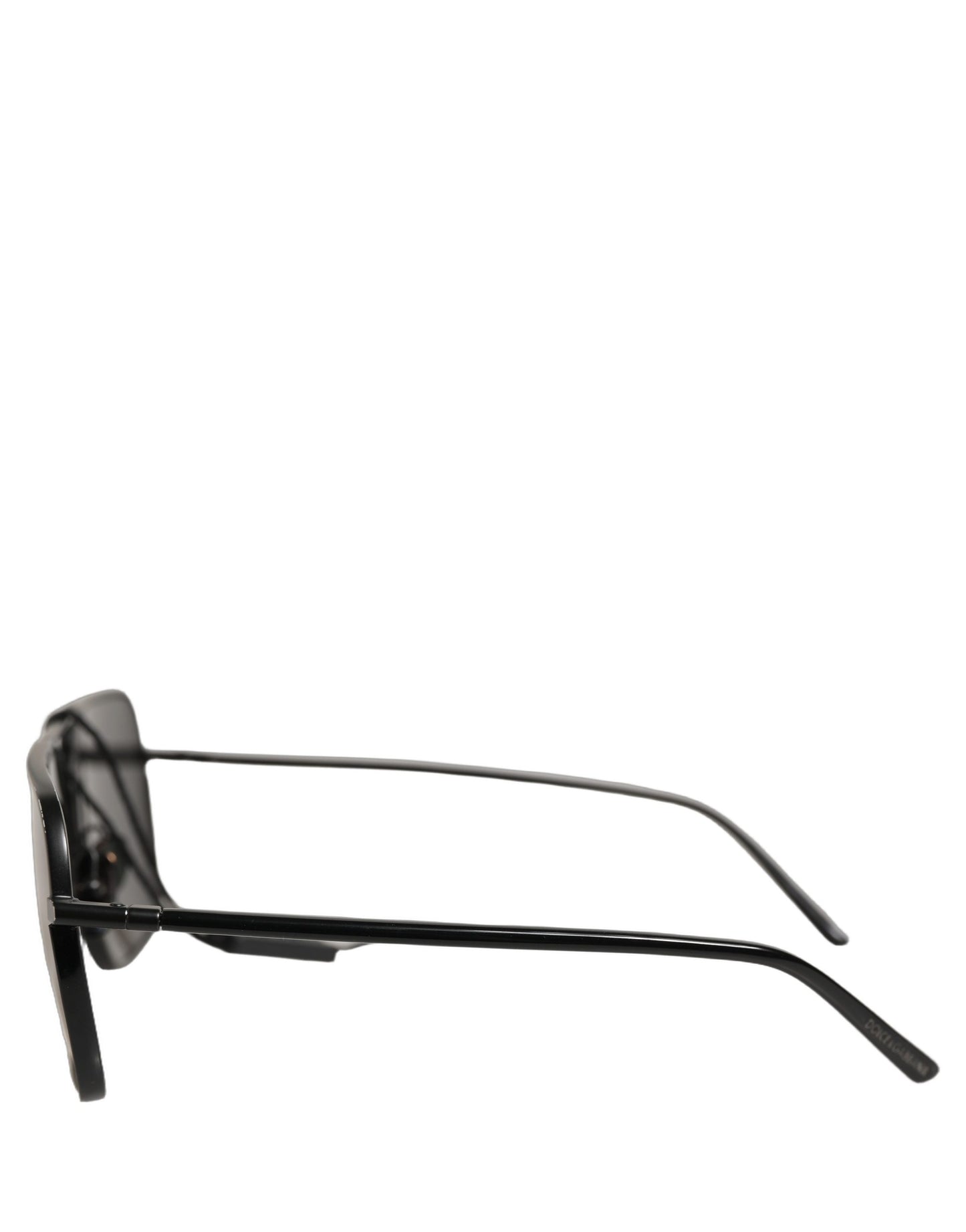 Black DG2193J Rectangular Metal Frame Eyewear Sunglasses