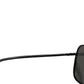 Black DG2193J Rectangular Metal Frame Eyewear Sunglasses