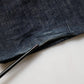 Dark Blue Relaxed Wide Leg Cotton Denim Jeans