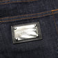 Dark Gray Cotton Slim Fit Men Denim Jeans