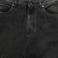 Dark Gray Cotton WideLeg Oversize Denim Jeans