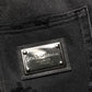Dark Gray Distressed Oversize Men Denim Jeans