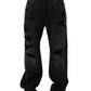 Dark Gray Distressed Oversize Men Denim Jeans