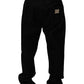 Black Cotton Relaxed Wide Leg Men Denim Jeans