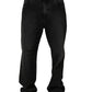 Dark Gray Cotton WideLeg Oversize Denim Jeans