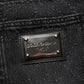 Dark Gray Cotton WideLeg Oversize Denim Jeans