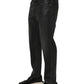 Dark Gray Cotton Loose Fit Men Denim Jeans