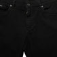 Black CottonStretch Regular Skinny Denim Jeans