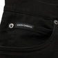 Black CottonStretch Regular Skinny Denim Jeans
