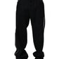 Black Cotton Stretch Straight Men Denim Jeans